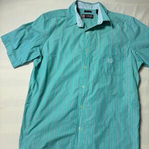 Chaps mens short sleeve button